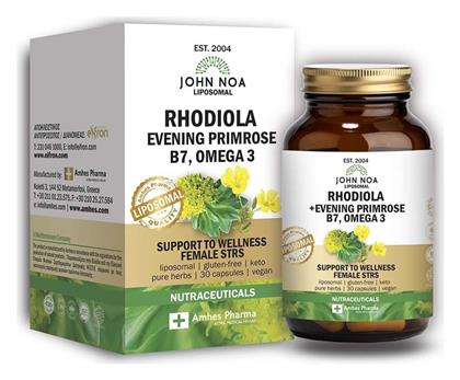 John Noa Rhodiola, Evening Primrose, B7, Omega 3 30 κάψουλες από το CareLife