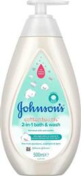 Johnson & Johnson Cottontouch 2 in 1 Bath & Wash 500ml με Αντλία από το e-Fresh