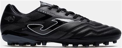 Joma Powerful 2301 AG Χαμηλά Ποδοσφαιρικά Παπούτσια με Τάπες Μαύρα από το SportsFactory