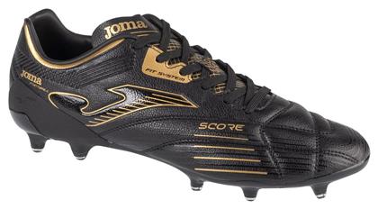 Joma Score Ποδοσφαιρικά Παπούτσια με Τάπες FG Μαύρα
