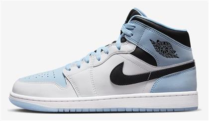 Jordan Air Jordan 1 Mid SE Ανδρικά Sneakers White / Ice Blue / Black από το Big Shoes