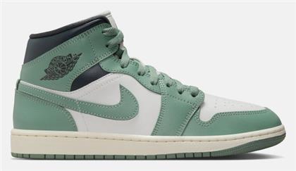 Jordan Air Jordan 1 Retro Mid Γυναικεία Μποτάκια Sail / Anthracite / Jade Smoke