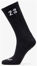 Jordan Essentials Μπασκετικές Κάλτσες Μαύρες 3 Ζεύγη