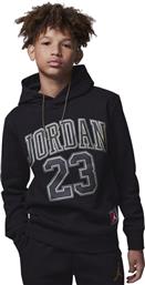 Jordan Fleece Παιδικό Φούτερ με Κουκούλα Μαύρο από το Zakcret Sports