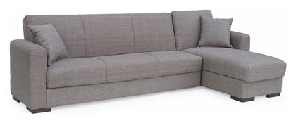 Jose Γωνιακός Καναπές Κρεβάτι 270x150x86εκ. Καφέ / Γκρι