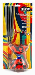 Juggle Dream Diabolo Juggle Dream Jester Diabolo & Super Glass Handsticks Red/Black (Διάφορα Σχέδια) 1τμχ