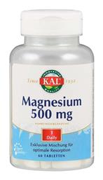 Kal Magnesium 500mg 60 ταμπλέτες