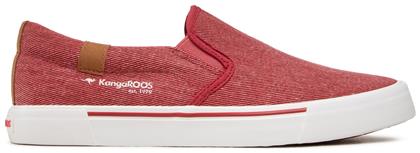 Kangaroos K-Luc Πάνινα Ανδρικά Slip-On Κόκκινα από το Epapoutsia