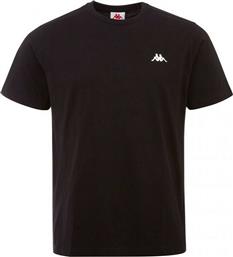 Kappa Ανδρικό T-shirt Μαύρο Μονόχρωμο από το MybrandShoes