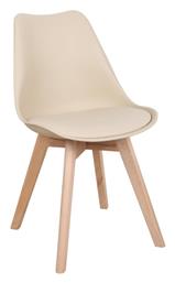 Καρέκλα Τραπεζαρίας Gaston 58x47x85εκ. Καφέ