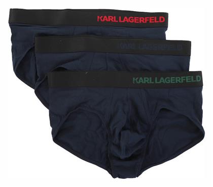 Karl Lagerfeld Ανδρικά Σλιπ Μπλε Μονόχρωμα 3Pack