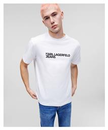 Karl Lagerfeld Ανδρικό T-shirt Κοντομάνικο Λευκό από το ProjectShops