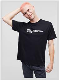 Karl Lagerfeld Ανδρικό T-shirt Κοντομάνικο Μαύρο από το ProjectShops