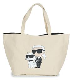 Karl Lagerfeld Ikonik 2.0 K Γυναικεία Τσάντα Shopper Ώμου Μπεζ από το Modivo