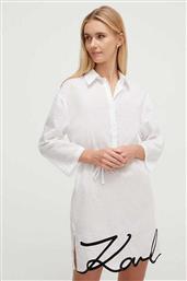 Karl Lagerfeld Γυναικείο Κοντό Φόρεμα Παραλίας Λευκό από το Modivo