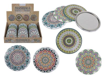 Καθρεπτάκι Τσέπης Mandala Φ7cm Σε 4 Σχέδια από το Esmarket