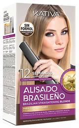 Kativa Brazilian Straightening Σετ Περιποίησης Μαλλιών για Ισιωτική 4τμχ