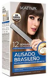 Kativa Brazilian Straightening Σετ Θεραπείας Μαλλιών με Κερατίνη για Ισιωτική 4τμχ