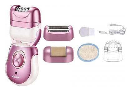 Kemei Σετ Αποτρίχωσης Epilator για Πρόσωπο, Σώμα & Μπικίνι KM-376