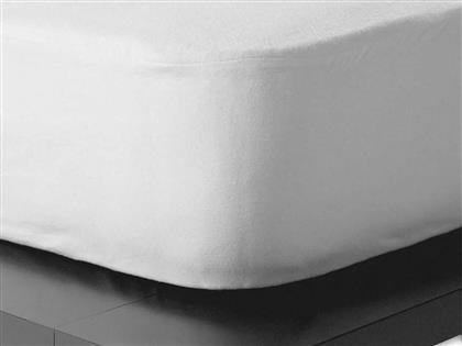 Kentia Προστατευτικό Επίστρωμα Ημίδιπλο Αδιάβροχο με Φάσα Cotton Cover Λευκό 110x200εκ. από το Aithrio