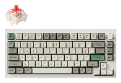 Keychron Q1M-P1 Max Ασύρματο Gaming Μηχανικό Πληκτρολόγιο με Gateron Jupiter Red διακόπτες και RGB φωτισμό (Αγγλικό US) Γκρι από το Public