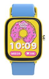 Kiddoboo Παιδικό Smartwatch 2.0 με Λουράκι από Καουτσούκ/Πλαστικό Γαλάζιο/Κίτρινο