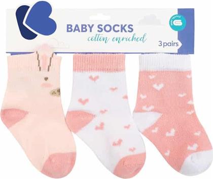 Kikka Boo Παιδικές Κάλτσες Μακριές Ροζ 3 Ζευγάρια