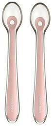 Kikka Boo Βρεφικό Σετ με Κουτάλια Flexible 2 από Σιλικόνη Pink σε Θήκη για 4+ μηνών 2τμχ