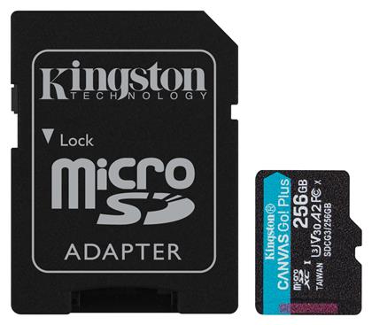 Kingston Canvas Go! Plus microSDXC 256GB Class 10 U3 V30 A2 UHS-I