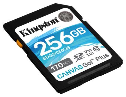 Kingston Canvas Go Plus SDXC 256GB Class 10 U3 V30 A2 UHS-I