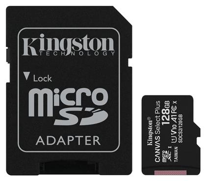 Kingston Canvas Select Plus microSDXC 128GB Class 10 U1 V10 A1 UHS-I