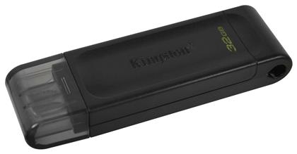 Kingston DataTraveler 70 32GB USB 3.2 Stick με σύνδεση USB-C Μαύρο