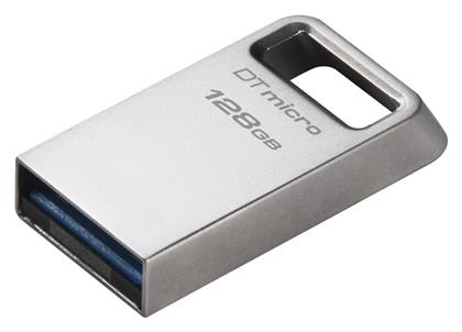 Kingston DataTraveler Micro Gen2 128GB USB 3.2 Ασημί