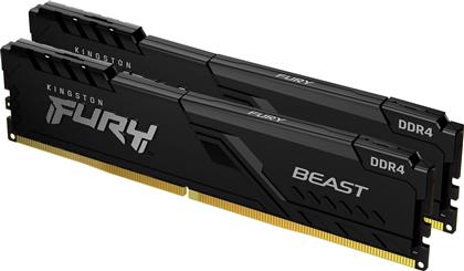 Kingston Fury Beast 16GB DDR4 RAM με 2 Modules (2x8GB) και Ταχύτητα 3200 για Desktop από το e-shop