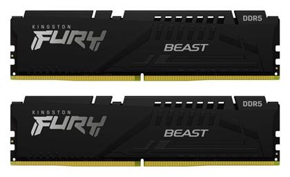 Kingston Fury Beast 16GB DDR5 RAM με 2 Modules (2x8GB) και Συχνότητα 5200MT/s για Desktop