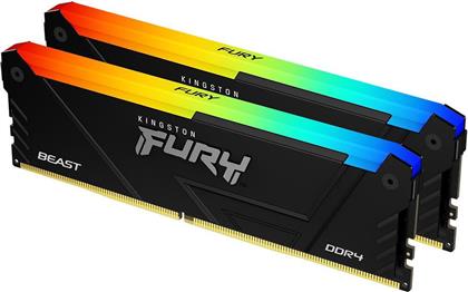 Kingston Fury Beast 32GB DDR4 RAM με 2 Modules (2x16GB) και Ταχύτητα 3200 για Desktop από το e-shop