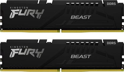 Kingston Fury Beast 32GB DDR5 RAM με 2 Modules (2x16GB) και Ταχύτητα 6000 για Desktop