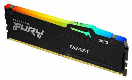 Kingston Fury Beast RGB 32GB DDR5 RAM με Ταχύτητα 5200 για Desktop