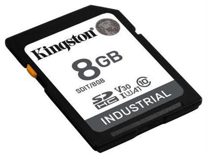 Kingston Industrial SDHC 8GB Class 10 U3 V30 A1 UHS-I