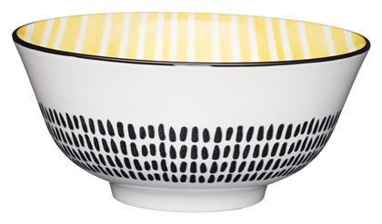 Kitchen Craft Stripe Μπωλ Σερβιρίσματος Δημητριακών Κεραμικό Κίτρινο με Διάμετρο 15.5εκ. από το Kouzinika