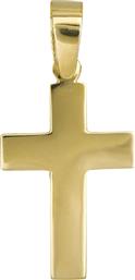 Κίτρινος κλασικός σταυρός Κ14 012317 012317 Χρυσός 14 Καράτια από το Kosmima24