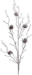 Κλαδί/Φυτό με Κουκουνάρι Χιονισμένο Υ80cm από το Spitishop