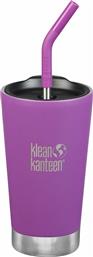 Klean Kanteen Insulated Tumbler Berry Bright Ποτήρι Θερμός με Καλαμάκι 0.47lt