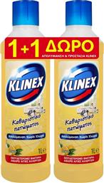 Klinex Λεμόνι Απολυμαντικό Υγρό 1000ml 2τμχ από το e-Fresh