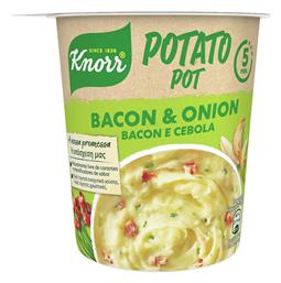 Knorr Έτοιμα Γεύματα Snack Pot Πουρές Μπέικον & Κρεμμύδι 51gr από το e-Fresh