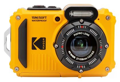 Kodak WPZ2 16MP Full HD (1080p) Οπτικό Ζουμ 4x Κίτρινη από το e-shop