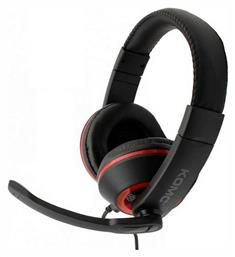 Komc Α14 On Ear Gaming Headset με σύνδεση 3.5mm Κόκκινο