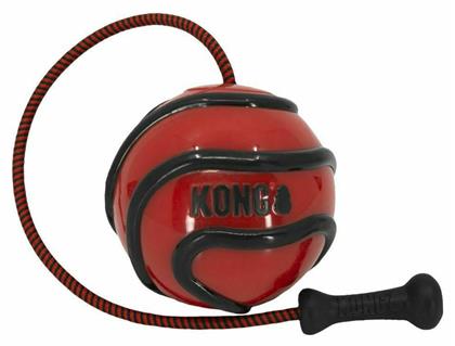 Kong Wavz Bunjiball Παιχνίδι Σκύλου Μπάλα Κόκκινη Medium