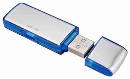 Κοριός Παρακολούθησης Χωρητικότητας 8GB USB Stick σε Ασημί Χρώμα από το Public