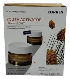 Korres Black Pine Primus Youth Activator Day + Night Σετ Περιποίησης για Αντιγήρανση, Ενυδάτωση & Σύσφιξη